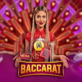 Official Live Casino logo: Mega Baccarat by Pragmatic Play at SkyHills Casino