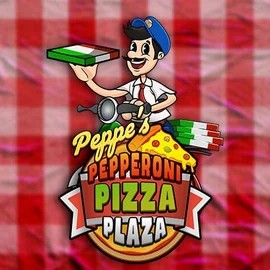 Official Slots logo: Peppe’s Pepperoni Pizza Plaza by Pragmatic Play at SkyHills Casino